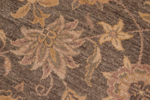 handmade Transitional Kafkaz Gray Lt. Brown Hand Knotted RECTANGLE 100% WOOL area rug 8' x 10'
