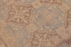 handmade Transitional Kafkaz Lt. Blue Brown Hand Knotted RECTANGLE 100% WOOL area rug 6' x 9'