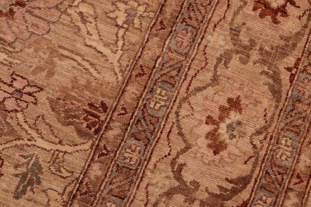 handmade Traditional Kafkaz Tan Gray Hand Knotted RECTANGLE 100% WOOL area rug 6 x 9