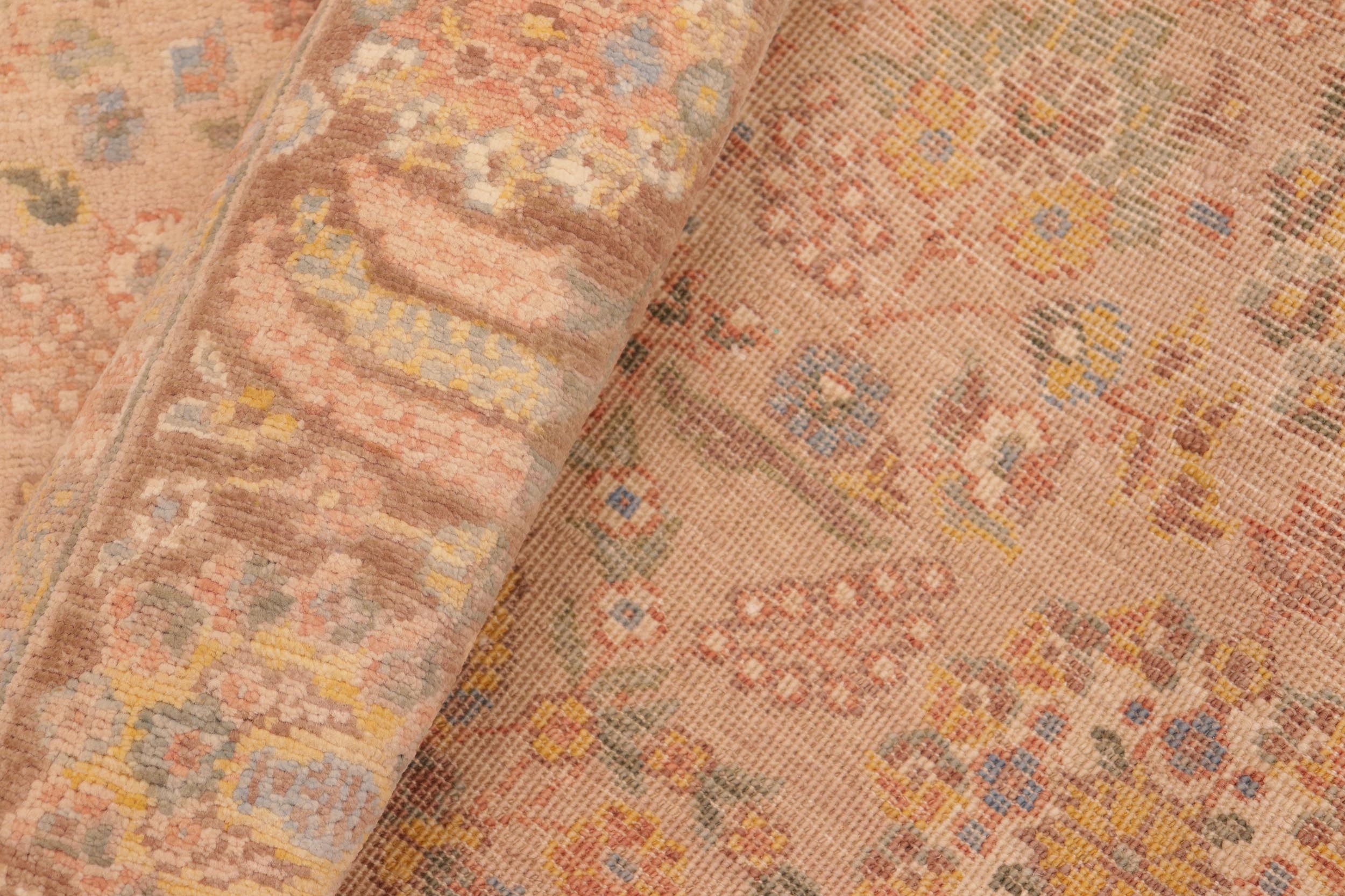 handmade Traditional Kafkaz Tan Brown Hand Knotted RECTANGLE 100% WOOL area rug 6' x 9'