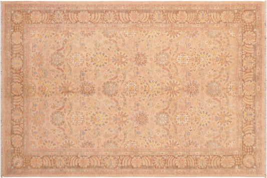 Istanbul Jonathan Tan/Brown Wool Rug - 6'1'' x 8'11''