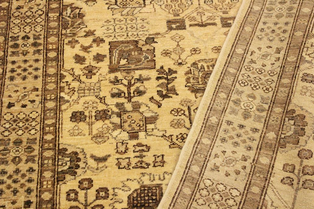 handmade Traditional Kafkaz Tan Lt. Brown Hand Knotted RECTANGLE 100% WOOL area rug 4 x 6