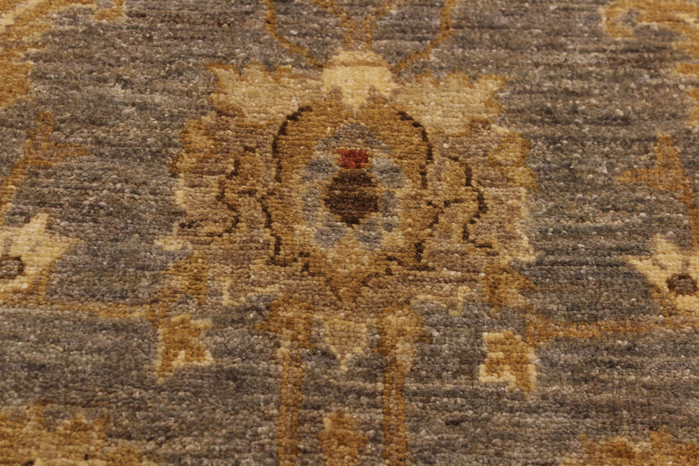 handmade Traditional Kafkaz Gray Lt. Brown Hand Knotted RUNNER 100% WOOL area rug 3' x 11'