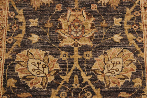 handmade Transitional Kafkaz Gray Ivory Hand Knotted RUNNER 100% WOOL area rug 3' x 25'
