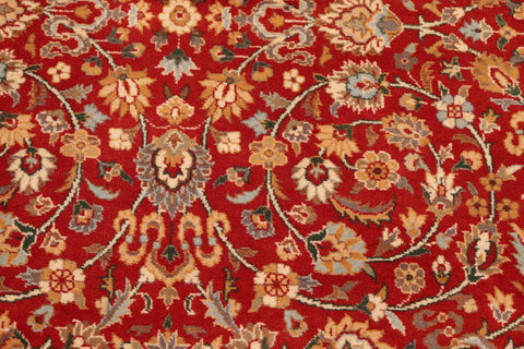 handmade Transitional Regular Red Beige Hand Knotted RECTANGLE 100% WOOL area rug 6x9