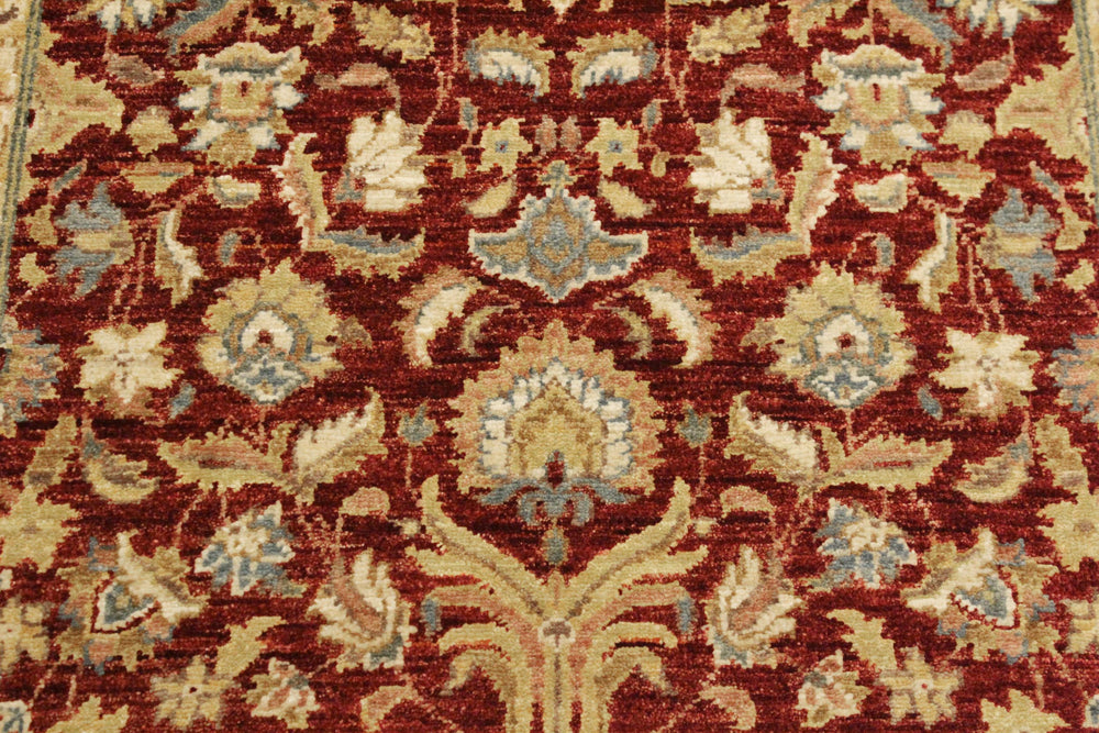 handmade Traditional Kafkaz Red Gold Hand Knotted RECTANGLE 100% WOOL area rug 4x6
