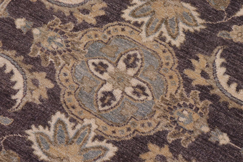 handmade Traditional Kafkaz Brown Ivory Hand Knotted RECTANGLE 100% WOOL area rug 3x5