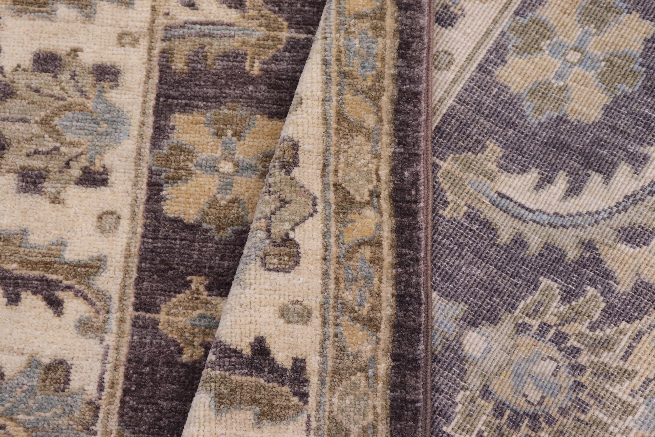 handmade Traditional Kafkaz Brown Ivory Hand Knotted RECTANGLE 100% WOOL area rug 3x5
