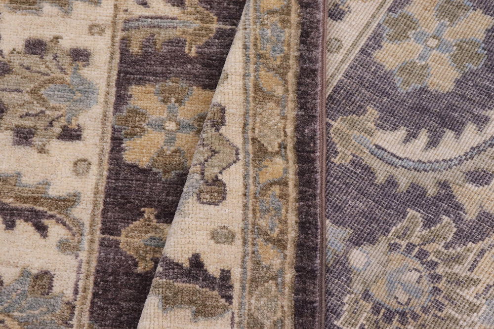 handmade Traditional Kafkaz Brown Ivory Hand Knotted RECTANGLE 100% WOOL area rug 3x5