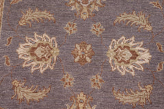 handmade Traditional Kafkaz Gray Lt. Brown Hand Knotted RECTANGLE 100% WOOL area rug