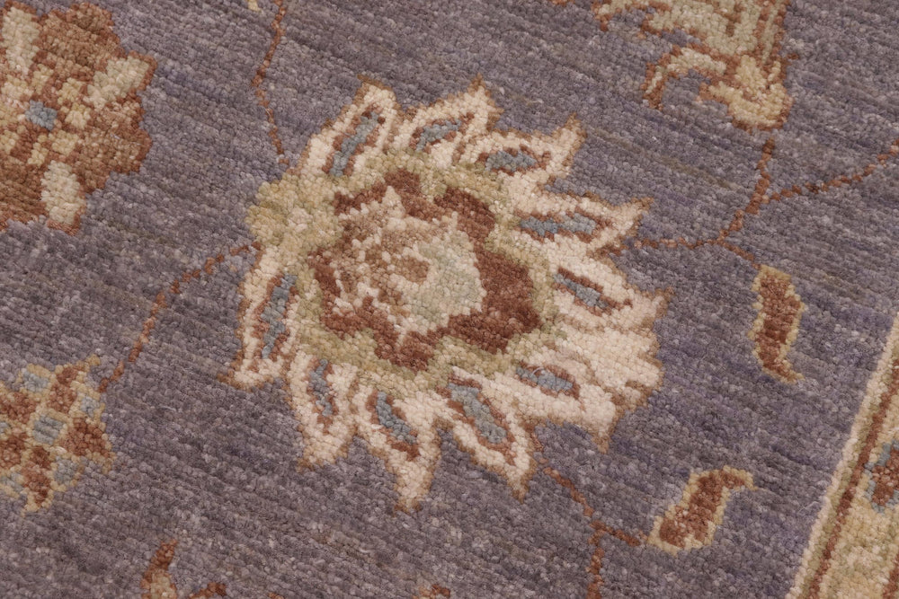 handmade Traditional Kafkaz Gray Lt. Brown Hand Knotted RECTANGLE 100% WOOL area rug