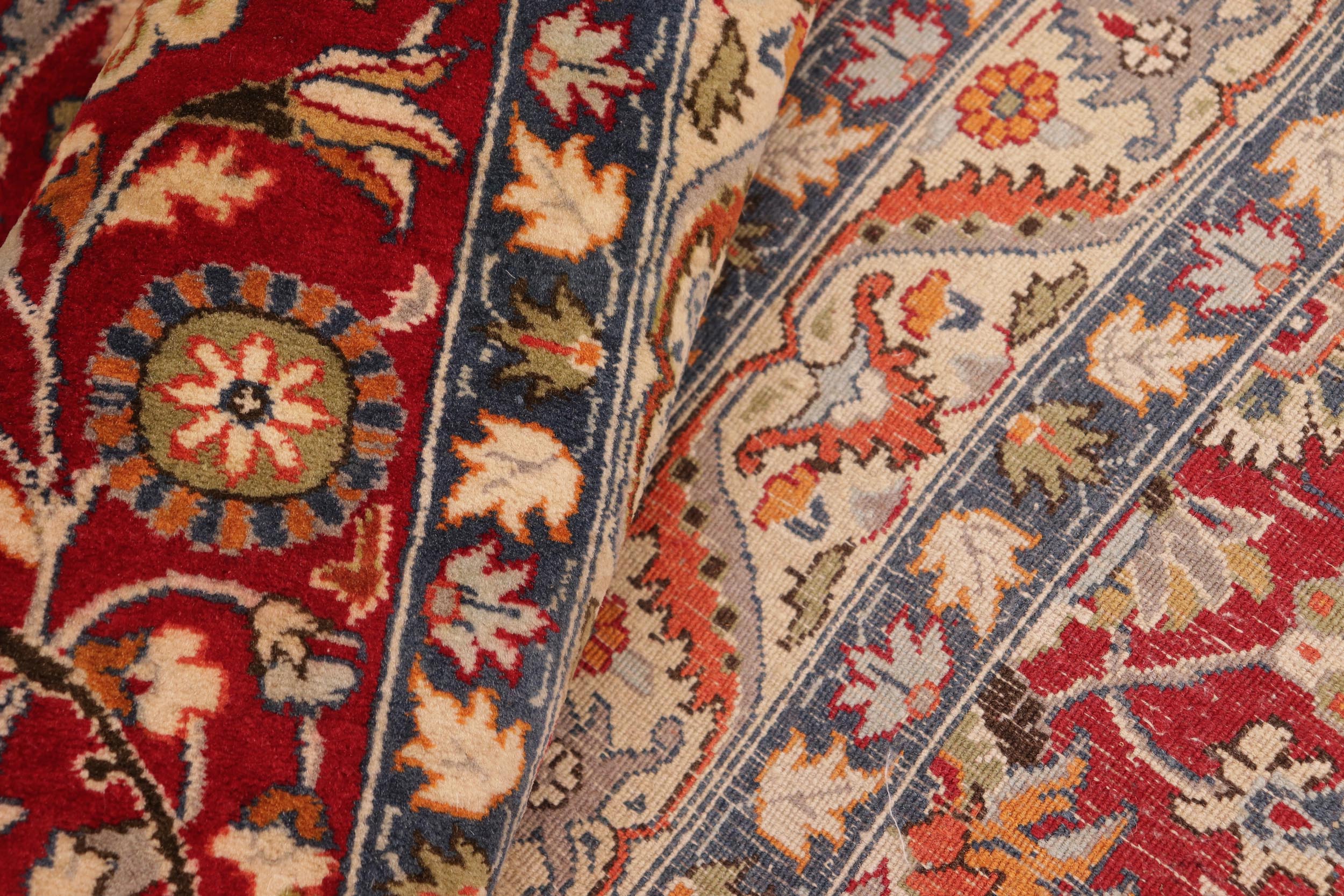 handmade Transitional New Asif Red Green Hand Knotted RECTANGLE 100% WOOL area rug 10x14
