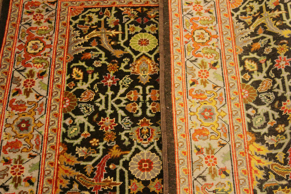 handmade Traditional Kafkaz Brown Tan Hand Knotted RECTANGLE 100% WOOL area rug 4x6