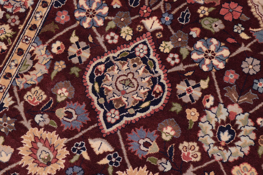 handmade Traditional Design Aubergine Aubergine Hand Knotted RECTANGLE 100% WOOL area rug 3x5