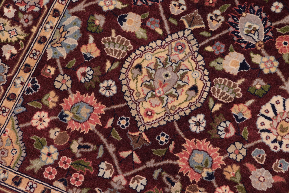 handmade Traditional Design Aubergine Aubergine Hand Knotted RECTANGLE 100% WOOL area rug 3x5