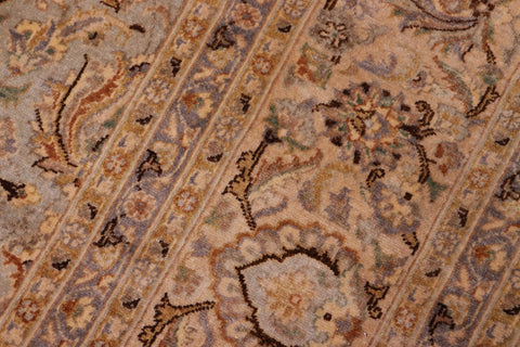 handmade Traditional  Lt. Blue Tan Hand Knotted RECTANGLE 100% WOOL area rug 8' x 10'
