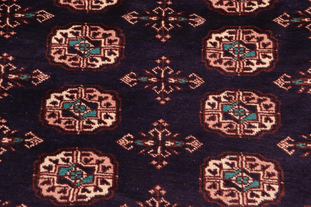 handmade Geometric Bokhara Blue Blue Hand Knotted RECTANGLE 100% WOOL area rug 8 x 10
