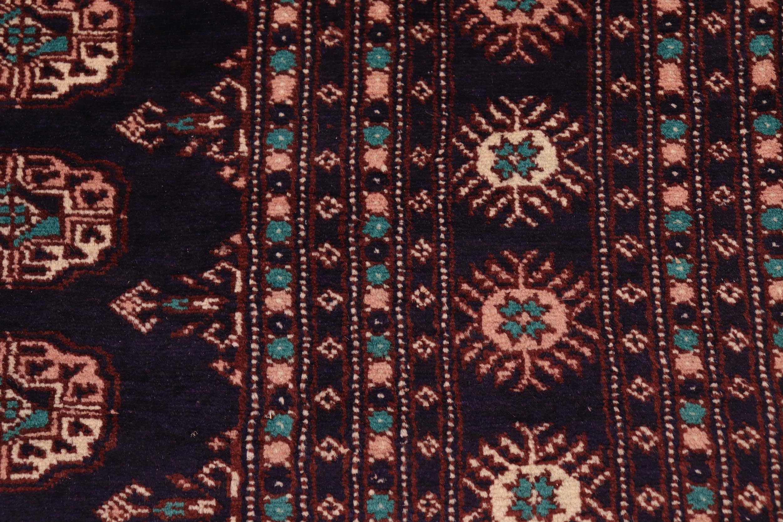 handmade Geometric Bokhara Blue Blue Hand Knotted RECTANGLE 100% WOOL area rug 8X10