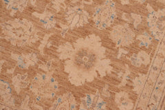 handmade Transitional Kafkaz Brown Tan Hand Knotted RECTANGLE 100% WOOL area rug 6 x 9