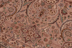 handmade Transitional Qaseem Bond Tan Lt. Green Hand Knotted SQUARE 100% WOOL area rug 6x6