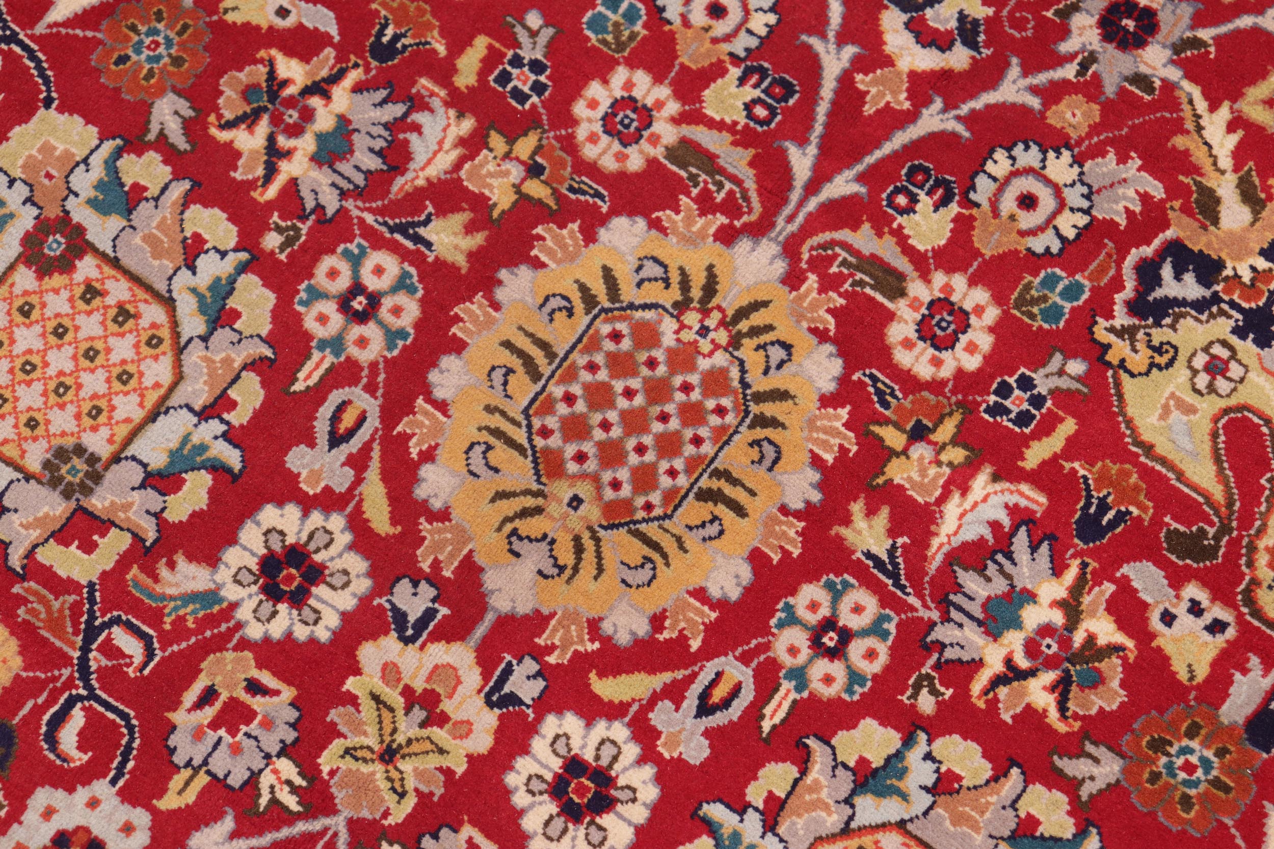 handmade Transitional  Red Blue Hand Knotted RECTANGLE 100% WOOL area rug 8x10