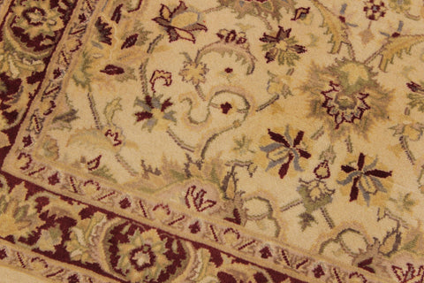 handmade Traditional Kashan Beige Red Hand Knotted RECTANGLE 100% WOOL area rug 3x5