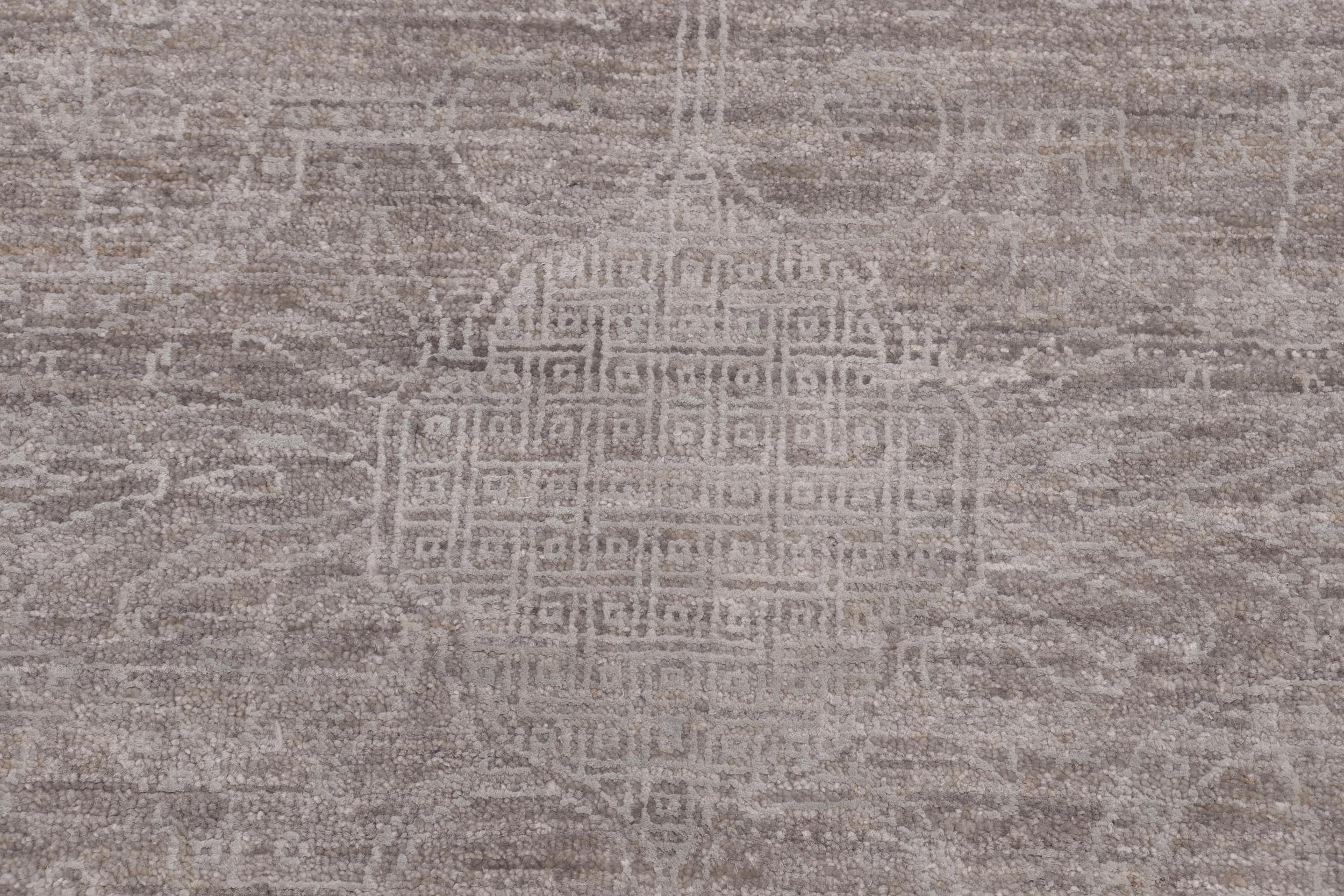 handmade Modern Kafkaz Gray Blue Hand Knotted RECTANGLE 100% WOOL area rug 12' x 15'