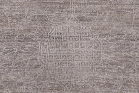 handmade Modern Kafkaz Gray Blue Hand Knotted RECTANGLE 100% WOOL area rug 12' x 15'
