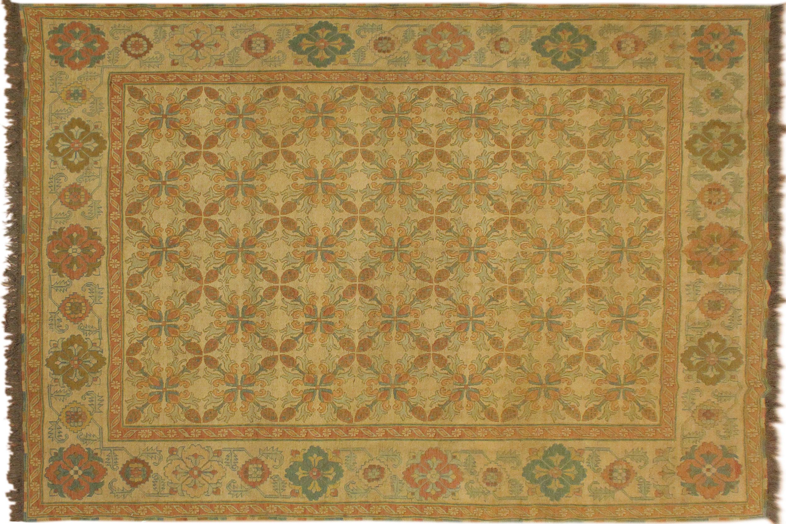 handmade Geometric Soumakh Beige Brown Hand-Woven RECTANGLE 100% WOOL area rug 8 x 10