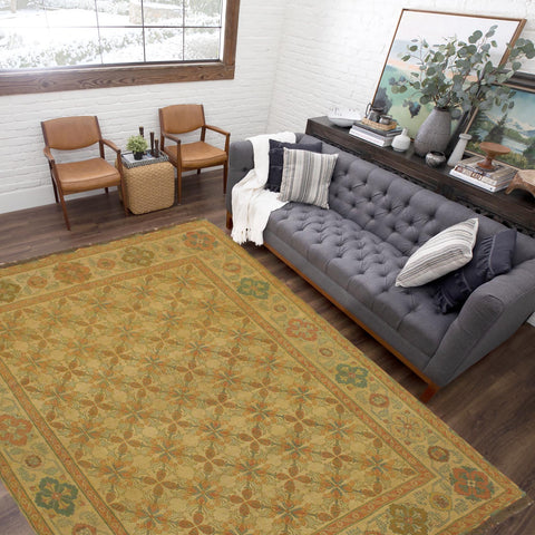 handmade Geometric Soumakh Beige Brown Hand-Woven RECTANGLE 100% WOOL area rug 8 x 10