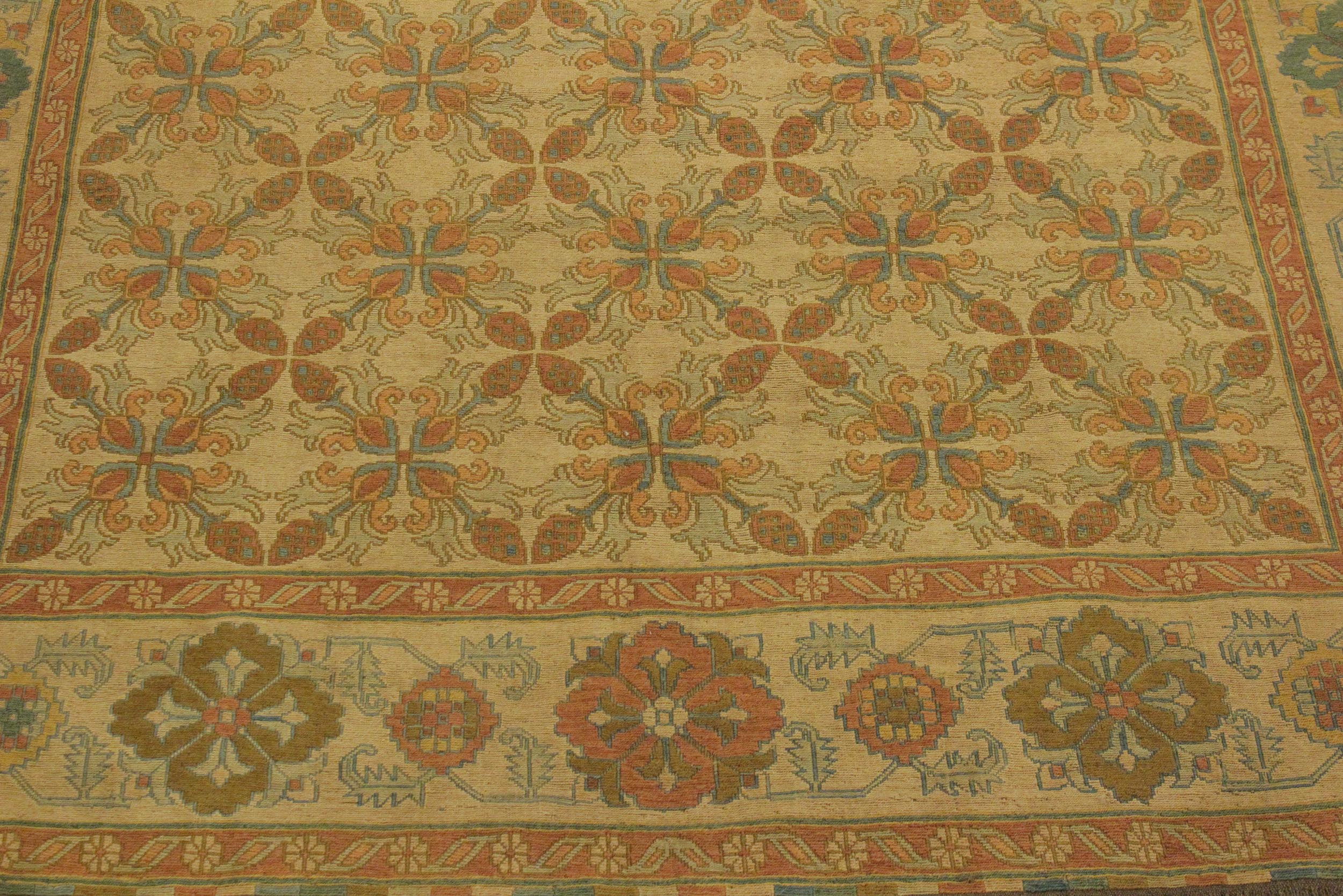 handmade Geometric Soumakh Beige Brown Hand-Woven RECTANGLE 100% WOOL area rug 8 x 10
