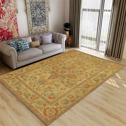 handmade Geometric Soumakh Beige Rust Hand-Woven RECTANGLE 100% WOOL area rug 8 x 10