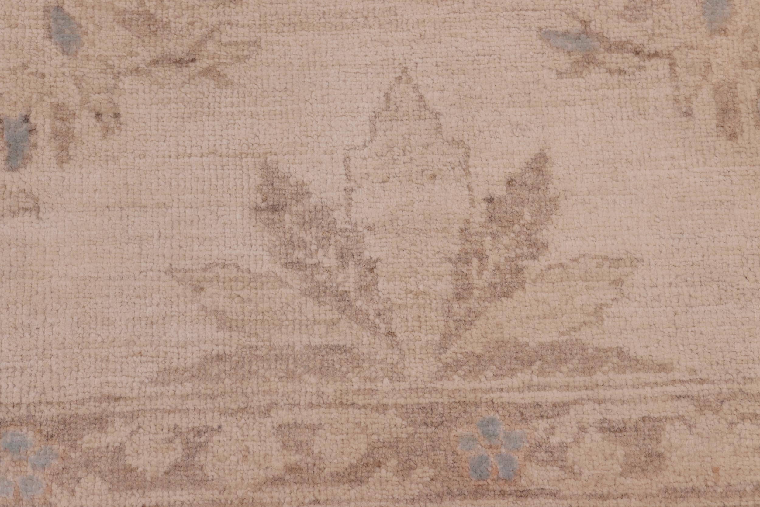 handmade Transitional Kafkaz Ivory Beige Hand Knotted RECTANGLE 100% WOOL area rug 8' x 10'