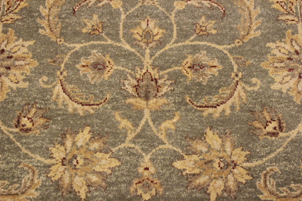handmade Traditional Kafkaz Lt. Green Tan Hand Knotted RECTANGLE 100% WOOL area rug 4x6