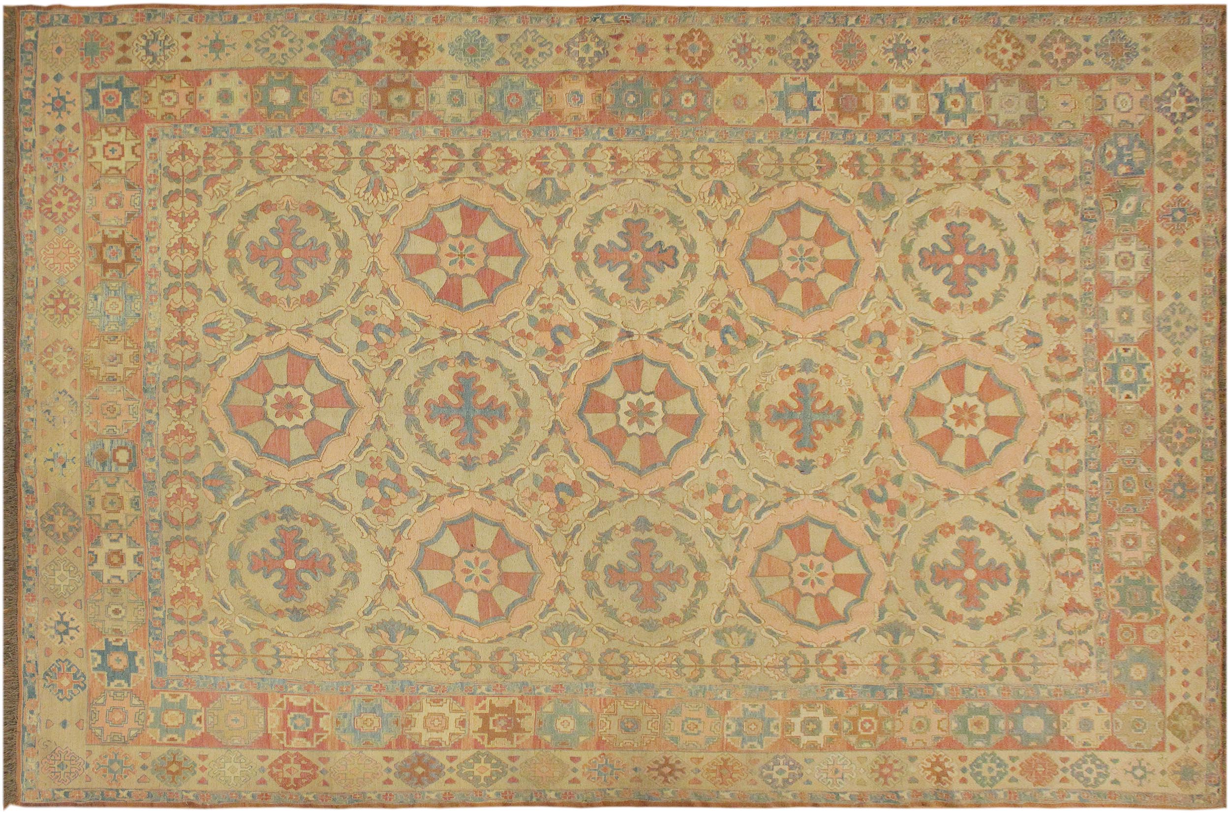 handmade Geometric Soumakh Tan Rust Hand-Woven RECTANGLE 100% WOOL area rug 10 x 13