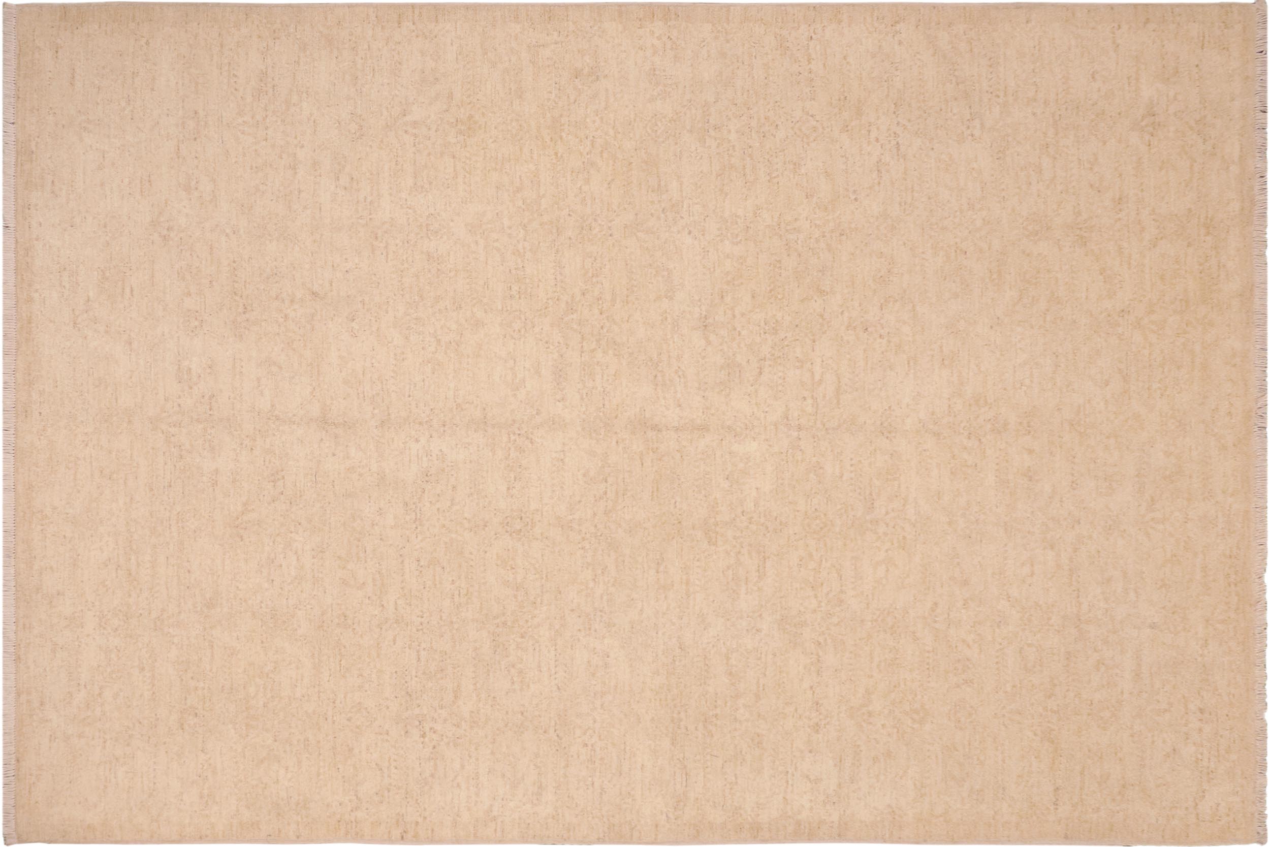 handmade Traditional Kafkaz Tan Brown Hand Knotted RECTANGLE 100% WOOL area rug 6x9