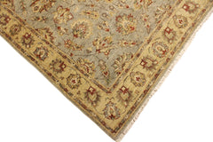 handmade Traditional Kafkaz Blue Gold Hand Knotted RECTANGLE 100% WOOL area rug 4x6