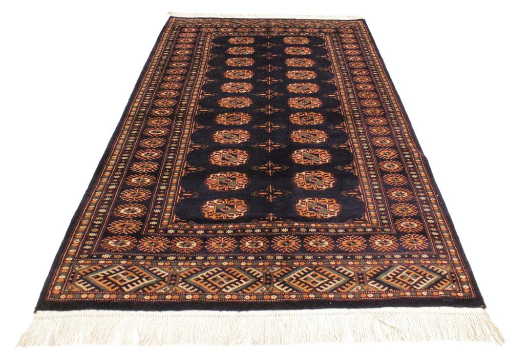 handmade Geometric Bokhara Blue Blue Hand Knotted RECTANGLE 100% WOOL area rug 4 x 6