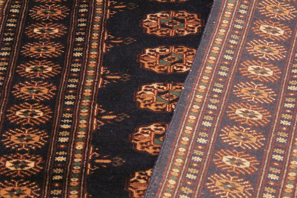 handmade Geometric Bokhara Blue Blue Hand Knotted RECTANGLE 100% WOOL area rug 4 x 6