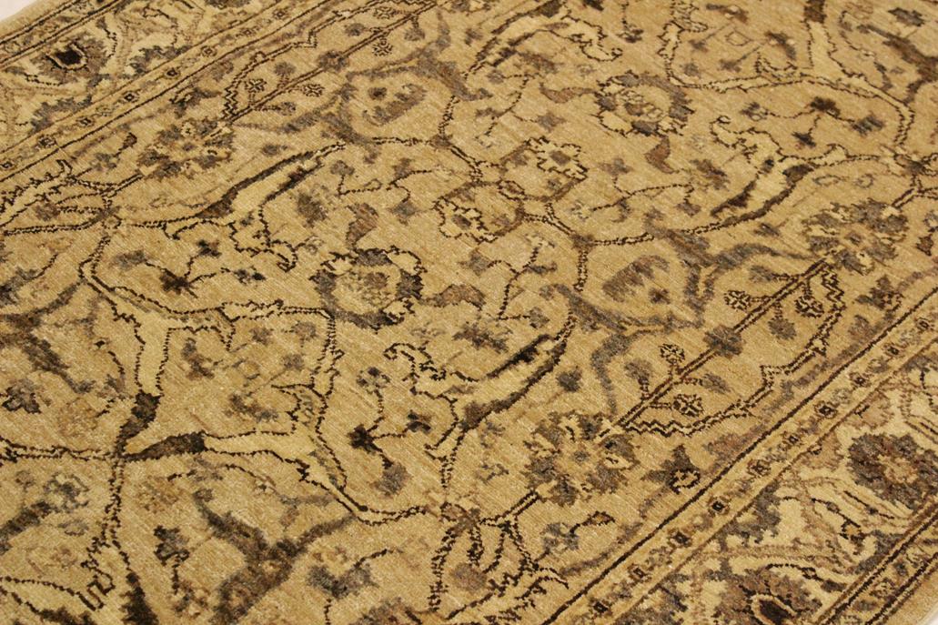 handmade Traditional Kafkaz Tan Beige Hand Knotted RECTANGLE 100% WOOL area rug 4 x 6