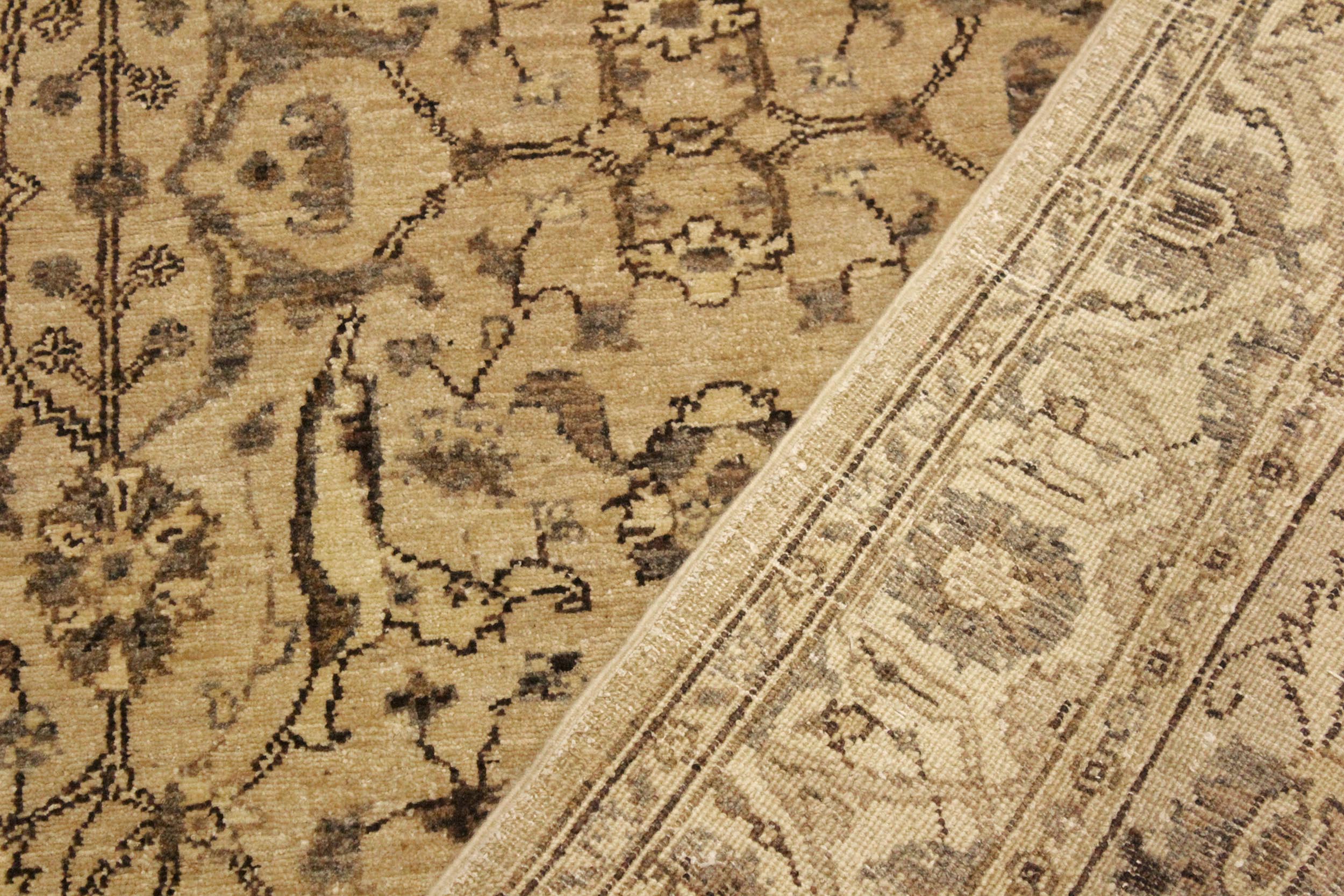 handmade Traditional Kafkaz Tan Beige Hand Knotted RECTANGLE 100% WOOL area rug 4x6