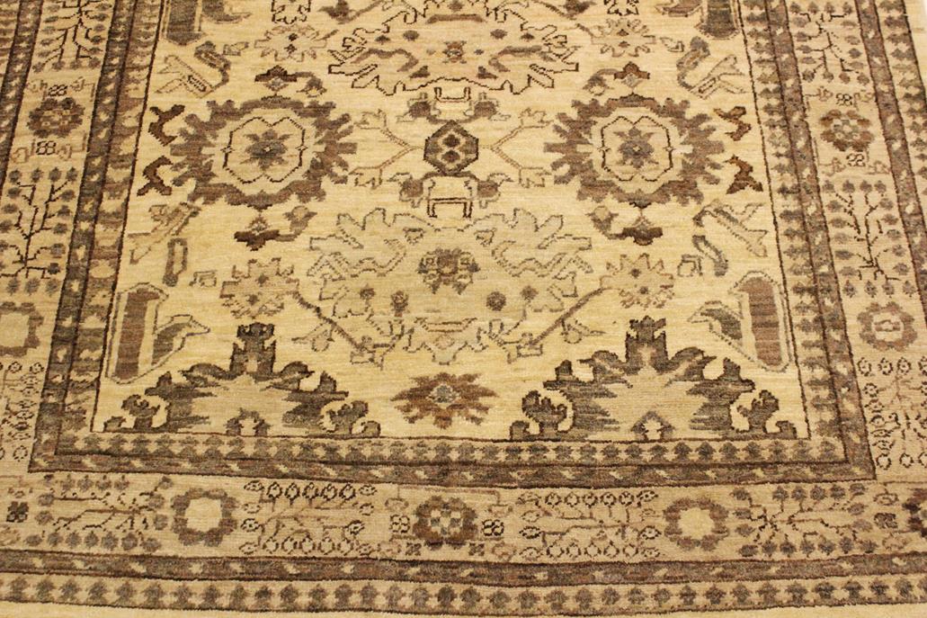 handmade Traditional Kafkaz Tan Beige Hand Knotted RECTANGLE 100% WOOL area rug 4 x 6