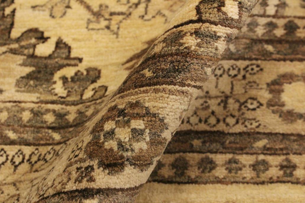 handmade Traditional Kafkaz Tan Beige Hand Knotted RECTANGLE 100% WOOL area rug 4 x 6