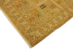 handmade Transitional Design Tan Gold Hand Knotted RECTANGLE 100% WOOL area rug 4' x 6'