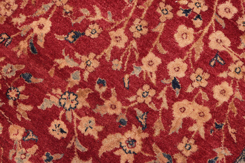 handmade Transitional Kashan Red Blue Hand Knotted RECTANGLE 100% WOOL area rug 8x10