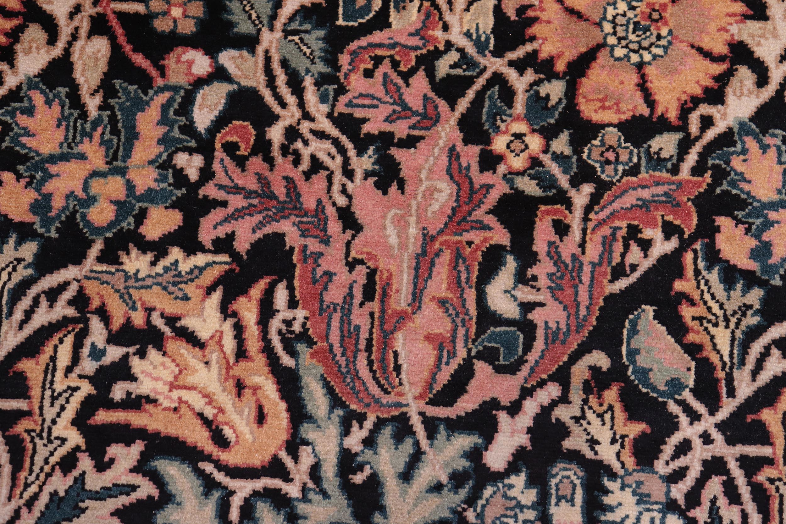 handmade Transitional Gulshanayub Black Black Hand Knotted RECTANGLE 100% WOOL area rug 5x7