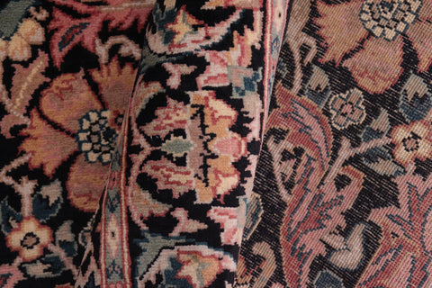 handmade Transitional Gulshanayub Black Black Hand Knotted RECTANGLE 100% WOOL area rug 5x7