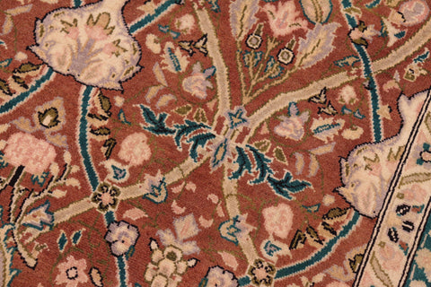 handmade Transitional Mujahid Brown Tan Hand Knotted RECTANGLE 100% WOOL area rug 8x10