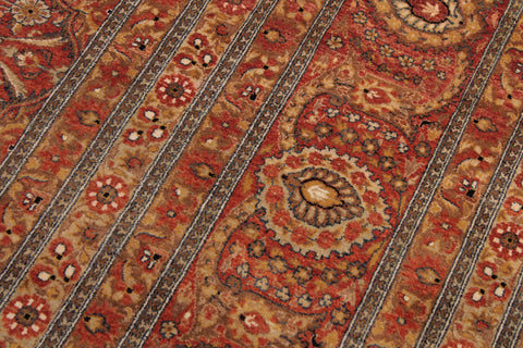 handmade Traditional Nauras Rust Rust Hand Knotted RECTANGLE 100% WOOL area rug 9x12