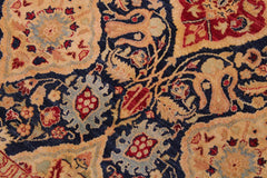 Semi-Antique Clara Blue/Red Wool Rug - 9'1'' x 12'4''